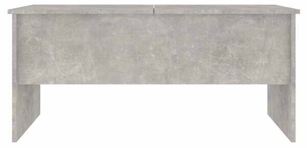 Betonszürke szerelt fa dohányzóasztal 102 x 50,5 x 46,5 cm