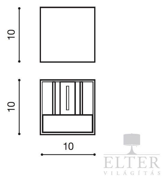Gambino kültéri falra simuló lámpa