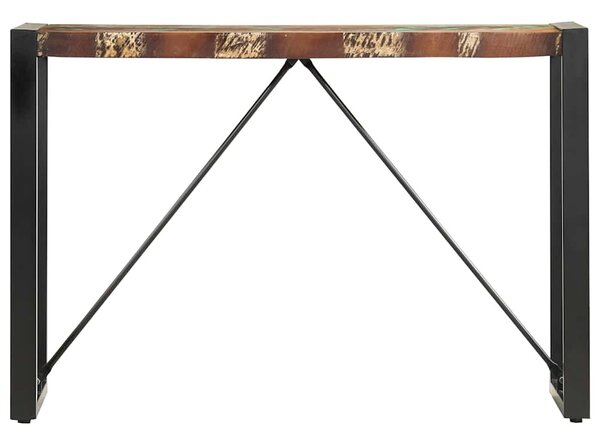 Tömör újrahasznosított fa tálalóasztal 110 x 35 x 76 cm