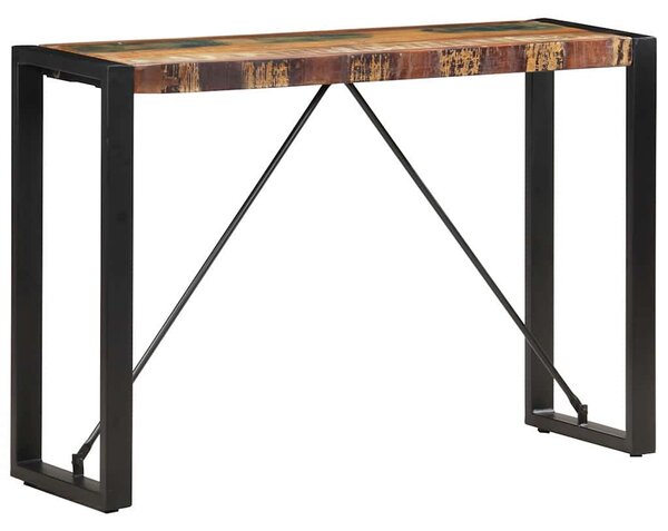 Tömör újrahasznosított fa tálalóasztal 110 x 35 x 76 cm
