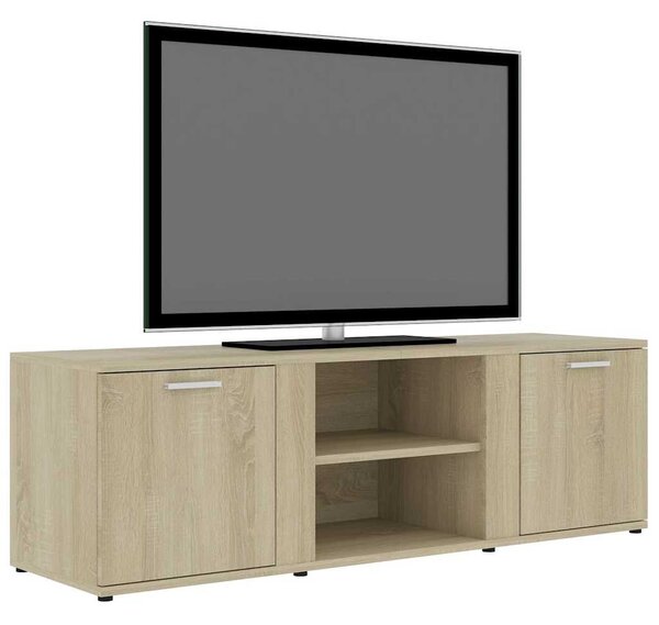 Sonoma tölgy színű szerelt fa TV-szekrény 120 x 34 x 37 cm