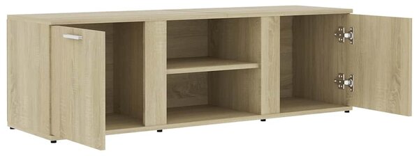 Sonoma tölgy színű szerelt fa TV-szekrény 120 x 34 x 37 cm