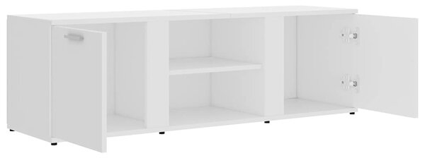 Fehér szerelt fa TV-szekrény 120 x 34 x 37 cm