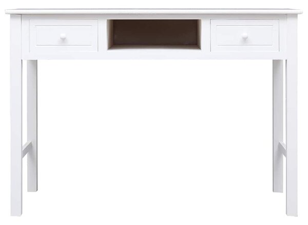 Fehér tömör császárfa íróasztal 108 x 45 x 76 cm