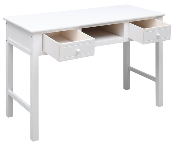 Fehér fa íróasztal 110 x 45 x 76 cm