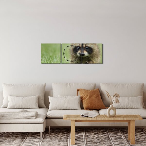 A mosómedve képe (órával) (90x30 cm)