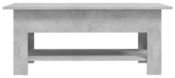 Betonszürke szerelt fa dohányzóasztal 102 x 55 x 42 cm
