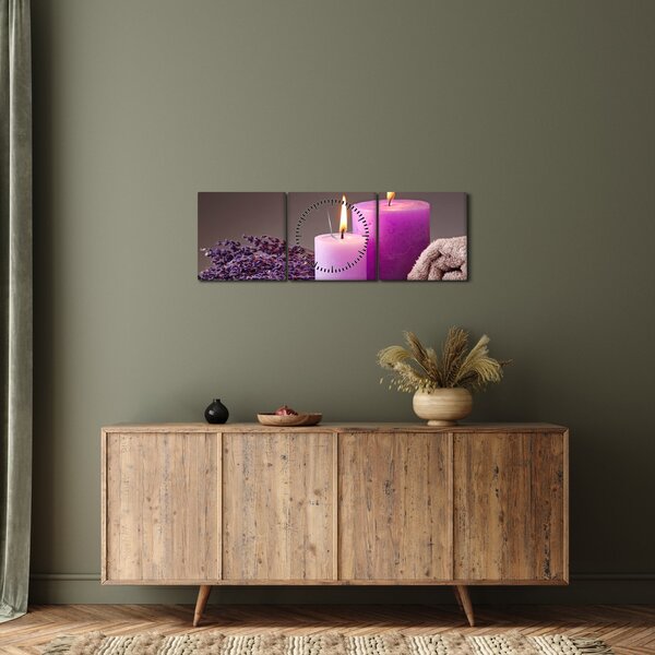 Kép spa dolgokról (órával) (90x30 cm)