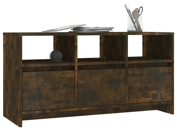 Füstös tölgy színű szerelt fa TV-szekrény 102x37,5x52,5 cm