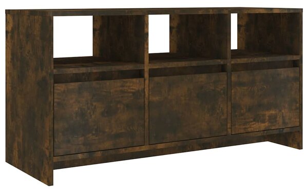 Füstös tölgy színű szerelt fa TV-szekrény 102x37,5x52,5 cm