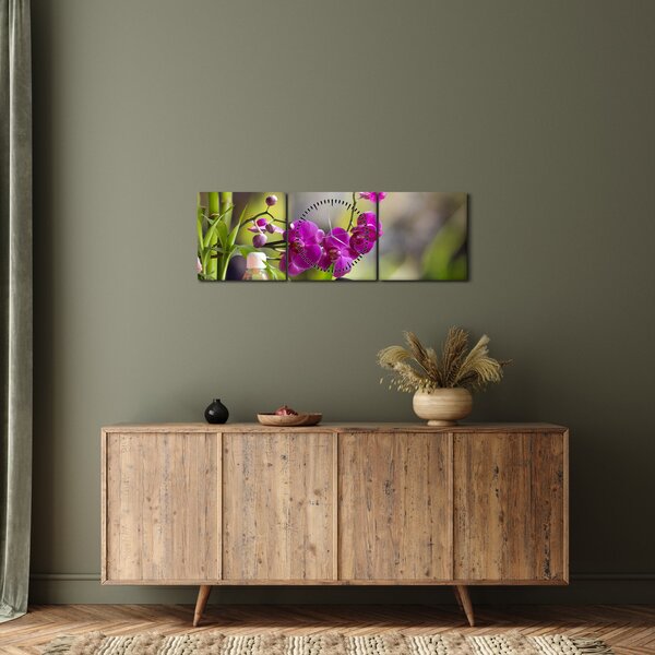Kép - spa and stones (órával) (90x30 cm)