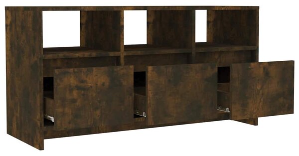 Füstös tölgy színű szerelt fa TV-szekrény 102x37,5x52,5 cm