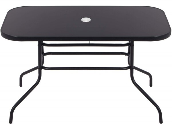 Springos kerti Asztal 140x80x70cm - Fekete