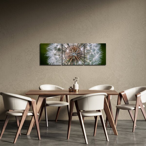 Pitypang képe (órával) (90x30 cm)