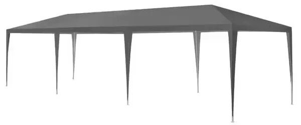 MultiGarden kerti pavilon Sátor 3x9m, 8 fal - Szürke