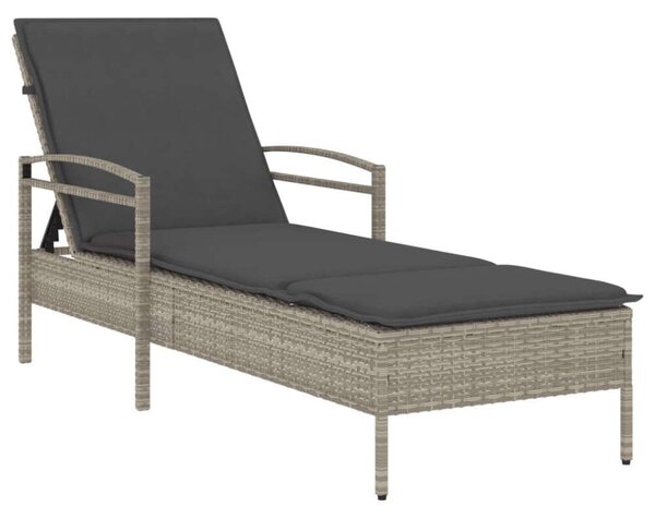 VidaXL Napozóágy - Polyrattan - 200 cm