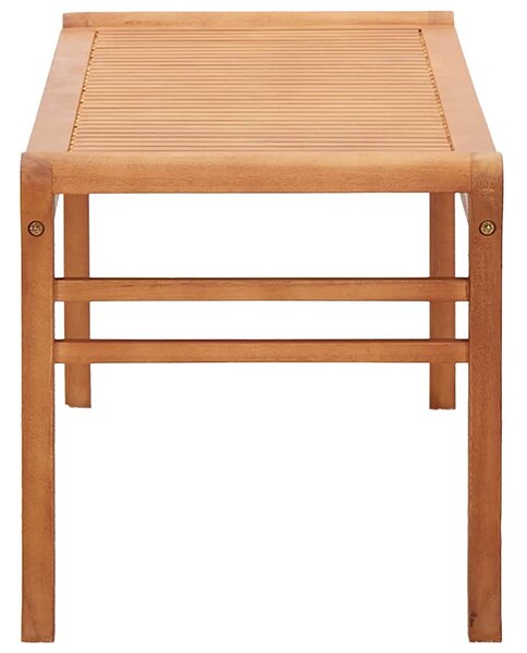 Kétszemélyes tömör eukaliptuszfa kerti pad 120 cm