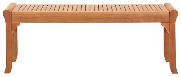 Kétszemélyes tömör eukaliptuszfa kerti pad 120 cm
