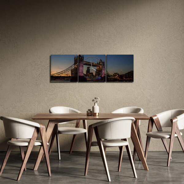 Kép - Tower bridge (órával) (90x30 cm)