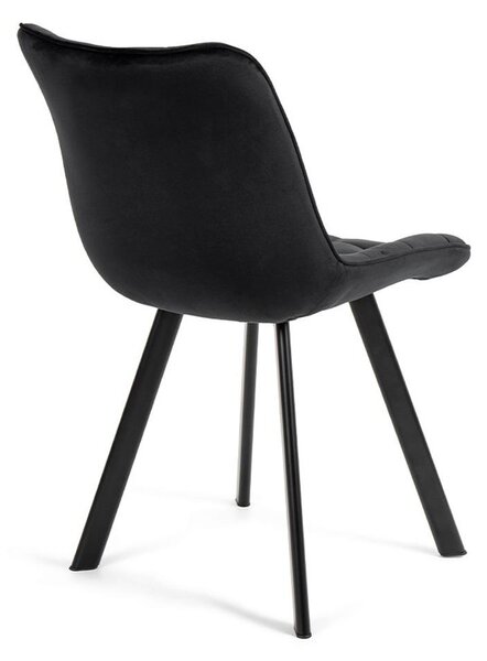 AVENBERG NOLA Étkezőszék szett - 4 db, fekete