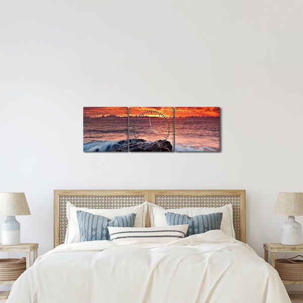 Tenger képe (órával) (90x30 cm)