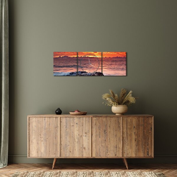 Tenger képe (órával) (90x30 cm)