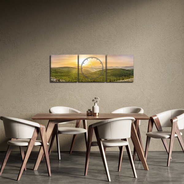Panorámakép (órával) (90x30 cm)