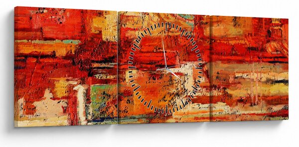 A falfestmény képe (órával) (90x30 cm)