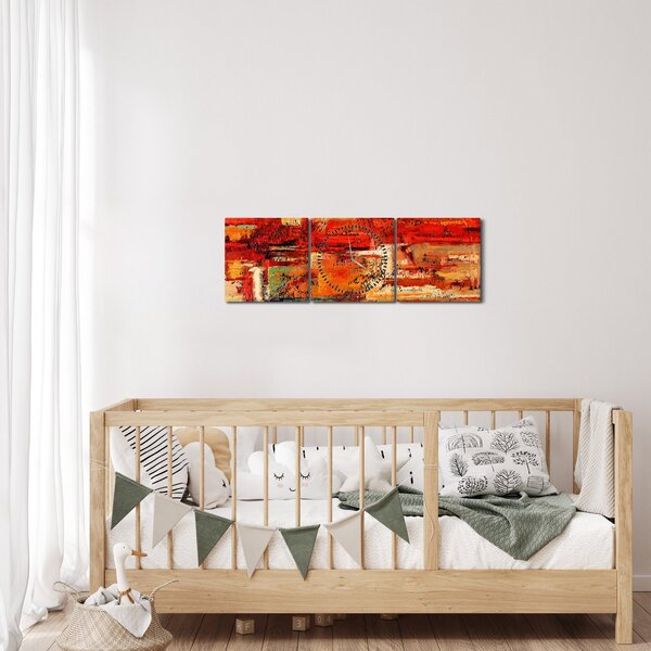 A falfestmény képe (órával) (90x30 cm)