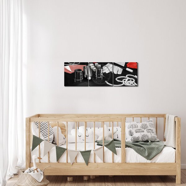 A mágus felszerelésének képe (órával) (90x30 cm)