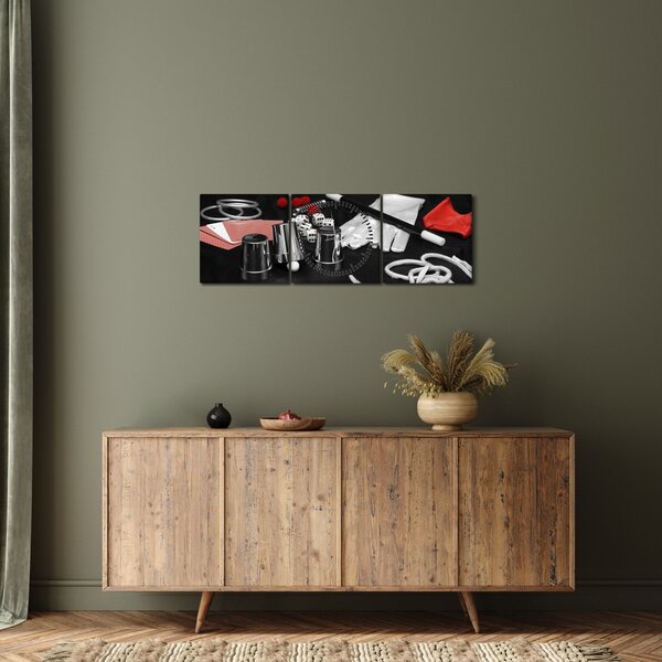 A mágus felszerelésének képe (órával) (90x30 cm)
