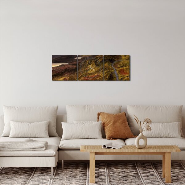 A Skót-hegység képe (órával) (90x30 cm)
