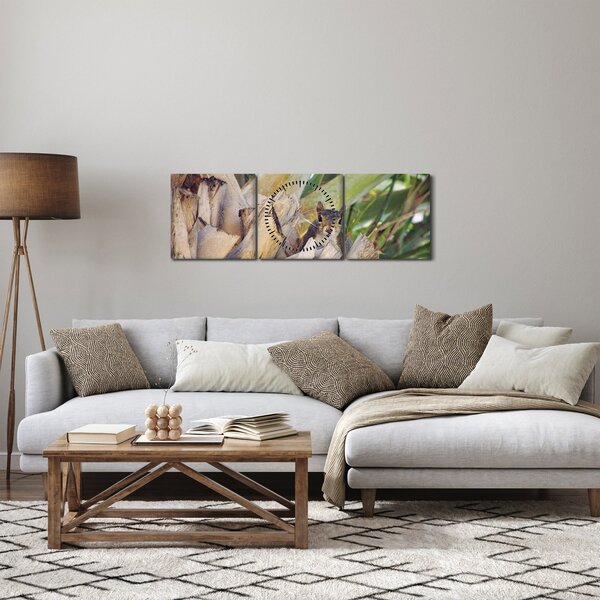 Mókus képe a fán (órával) (90x30 cm)