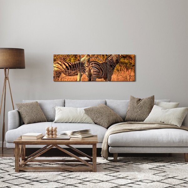 Zebrák képe (órával) (90x30 cm)