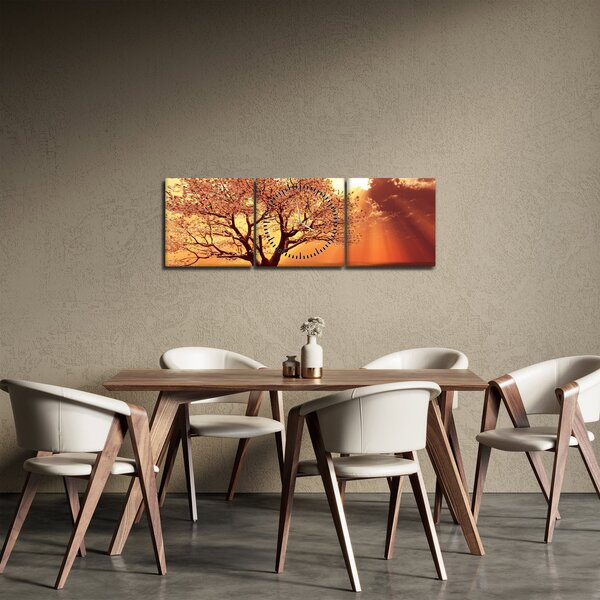 Isten sugarainak képe (órával) (90x30 cm)