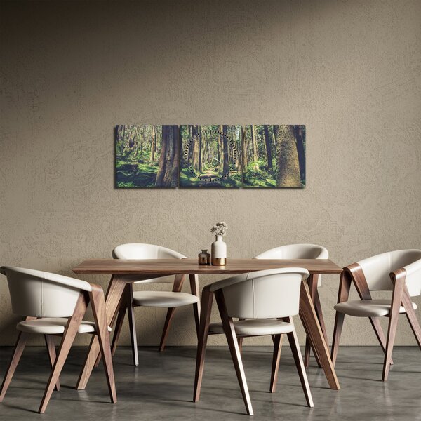 Kép egy út a fák között (órával) (90x30 cm)