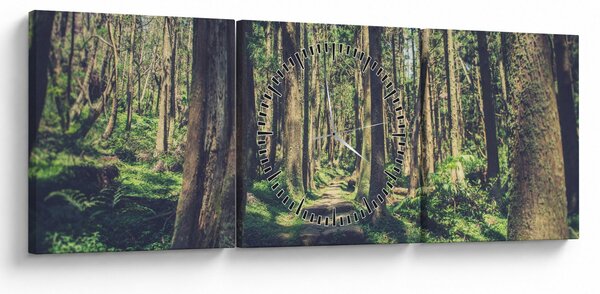 Kép egy út a fák között (órával) (90x30 cm)
