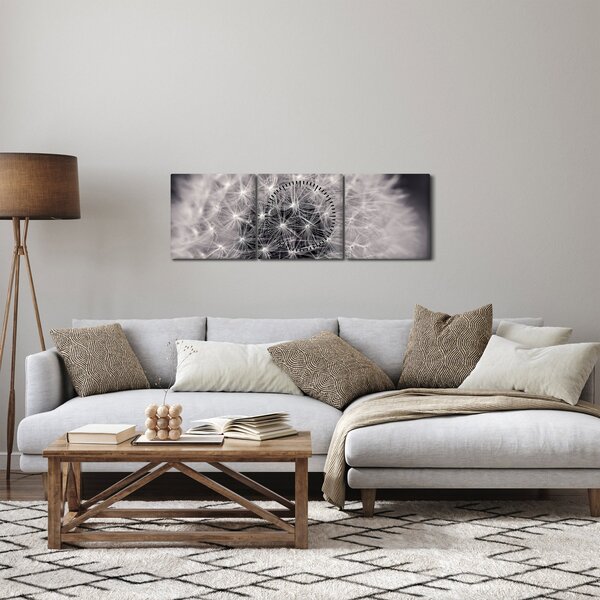 Pitypang képe (órával) (90x30 cm)