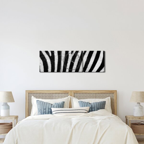 Kép egy zebra bőrről (órával) (90x30 cm)