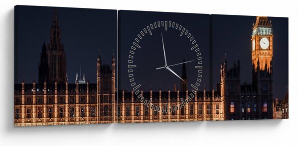 Kép a Big Benről Londonban (órával) (90x30 cm)
