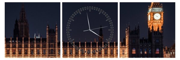 Kép a Big Benről Londonban (órával) (90x30 cm)
