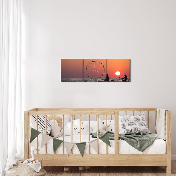 Kenuzók képe naplementekor (órával) (90x30 cm)
