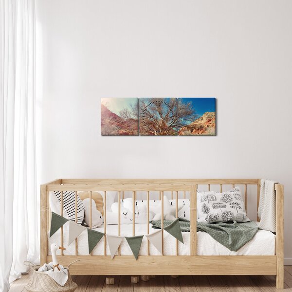 Fa a sivatagban képe (órával) (90x30 cm)