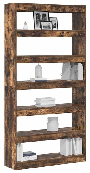 Könyvespolc 6 szintes 100 x 30 x 198 cm Szerelt Fa