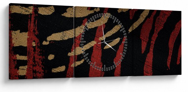 Absztrakciós kép (órával) (90x30 cm)