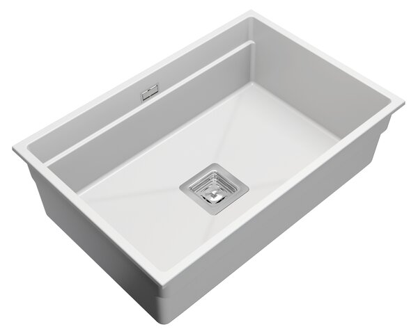 Gamma Decor 7050, 1 rekeszes gránit mosogató 700x470x220 mm, fehér, GMA-ZLE000107