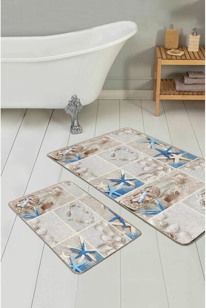 Bézs fürdőszobai kilépő szett 2 db-os 60x100 cm – Mila Home