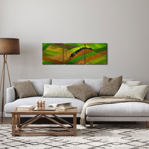 Kép - Mezők, rétek (órával) (90x30 cm)