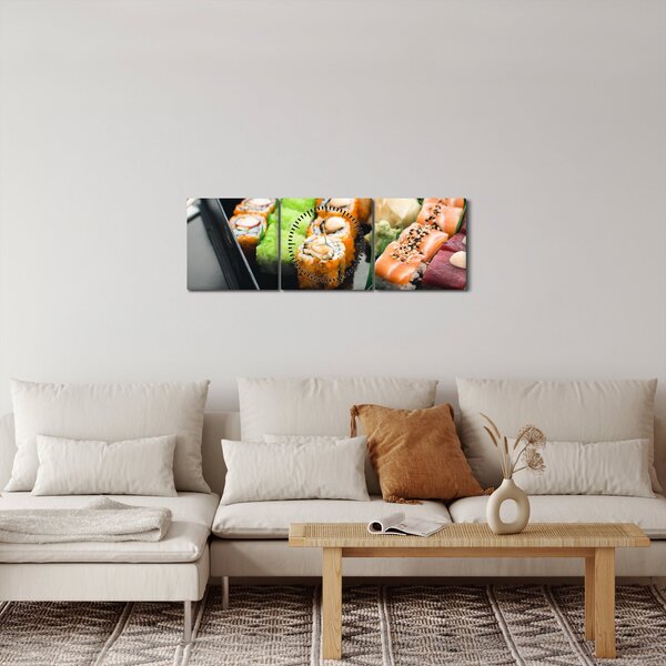 Kép - Sushi (órával) (90x30 cm)