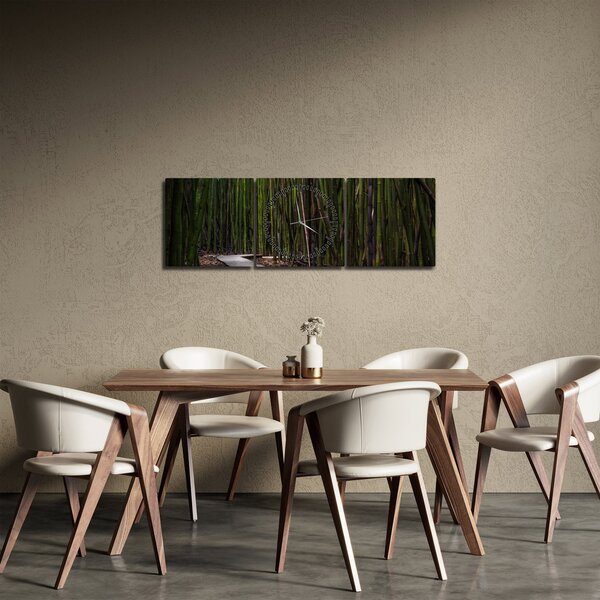 Kép - A bambuszok között (órával) (90x30 cm)